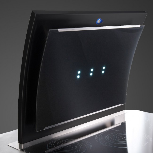 TrifDowndraftCookerHoodBlack